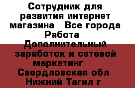 Сотрудник для развития интернет-магазина - Все города Работа » Дополнительный заработок и сетевой маркетинг   . Свердловская обл.,Нижний Тагил г.